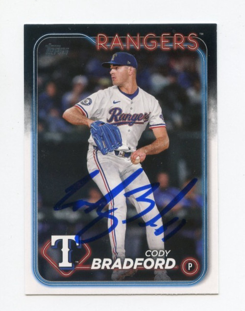 CODY BRADFORD SIGNED AUTOGRAPHED 2024 TOPPS BASEBALL CARD AUTO