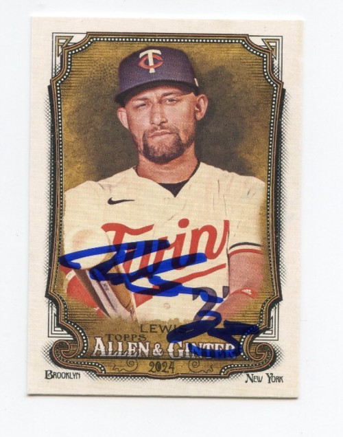 ROYCE LEWIS SIGNED AUTOGRAPHED 2024 TOPPS ALLEN & GINTER BASEBALL CARD AUTO