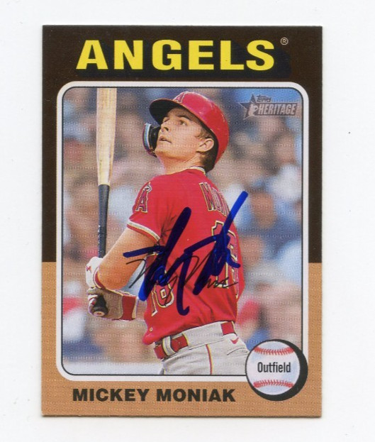 MICKEY MONIAK SIGNED AUTOGRAPHED 2024 TOPPS HERITAGE BASEBALL CARD AUTO