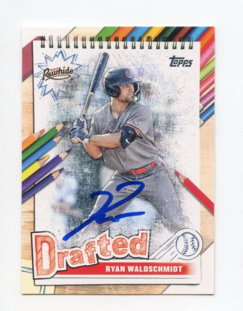 RYAN WALDSCHMIDT SIGNED AUTOGRAPHED 2025 TOPPS PRO DEBUT BASEBALL CARD AUTO