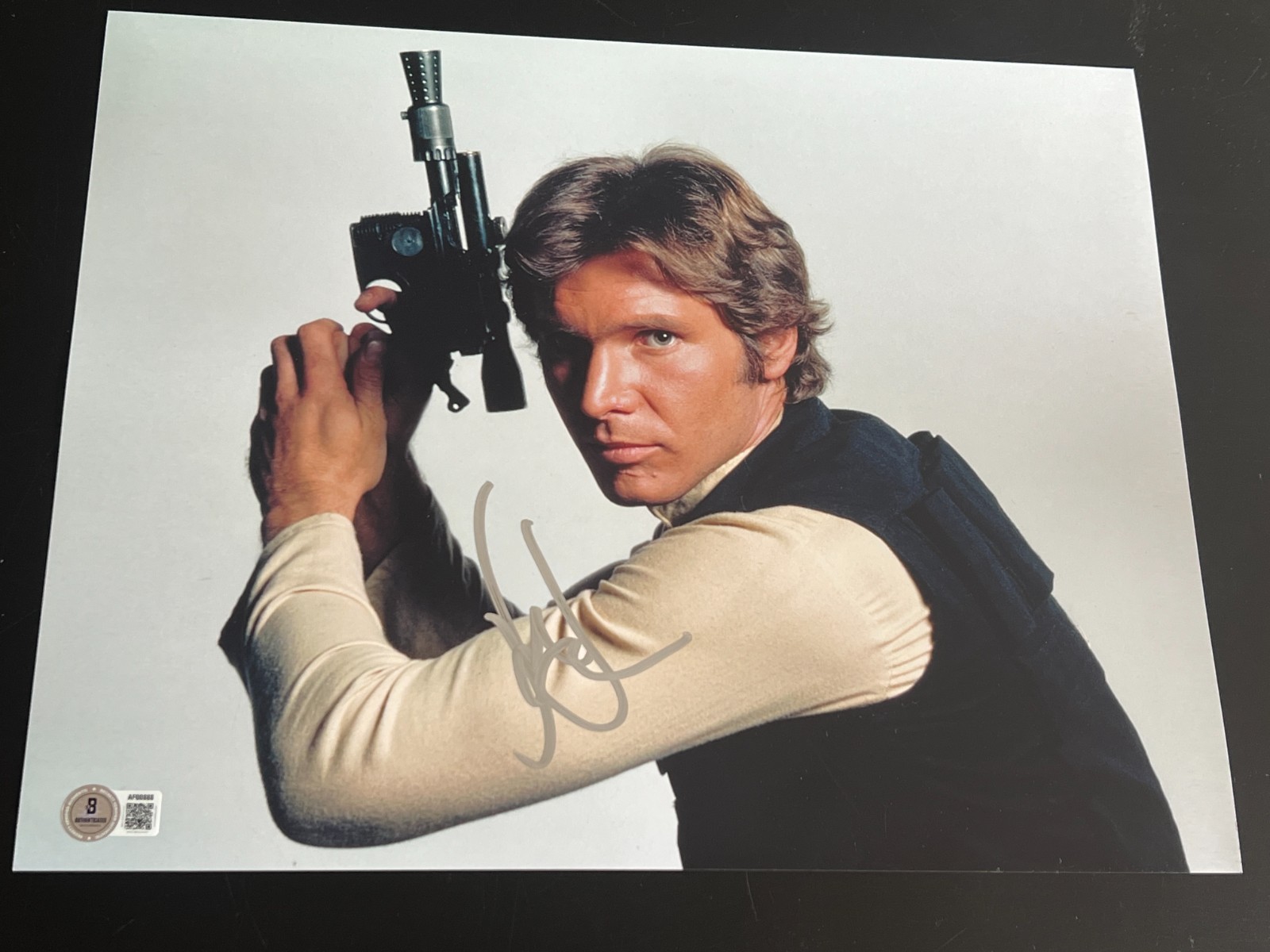 HARRISON FORD SIGNED AUTOGRAPH 11x14 PHOTO STAR WARS RETURN JEDI BECKETT BAS COA
