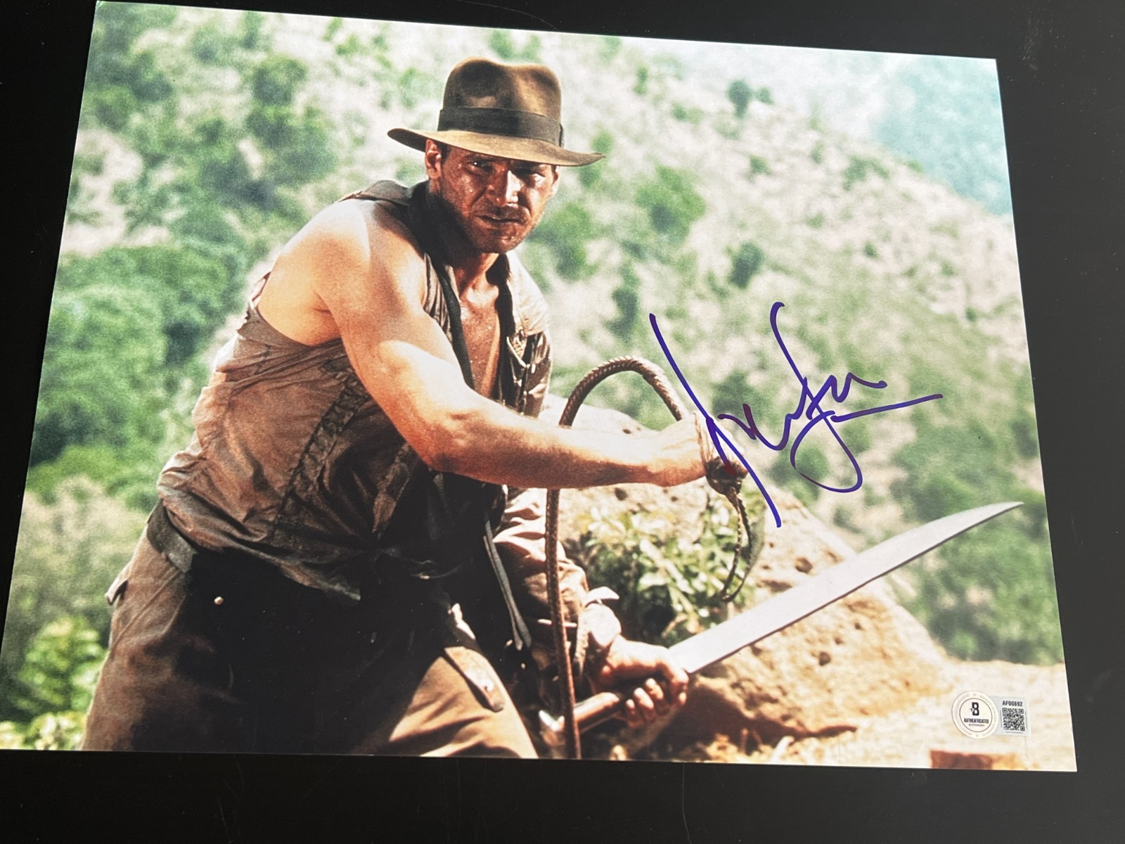 HARRISON FORD SIGNED AUTOGRAPH 11x14 PHOTO INDIANA JONES STAR WARS BECKETT BAS D