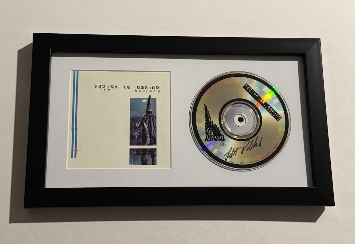 ROBERT POLLARD SIGNED CD FRAMED GUIDED BY VOICES BAND LEAD SINGER VERY RARE COA