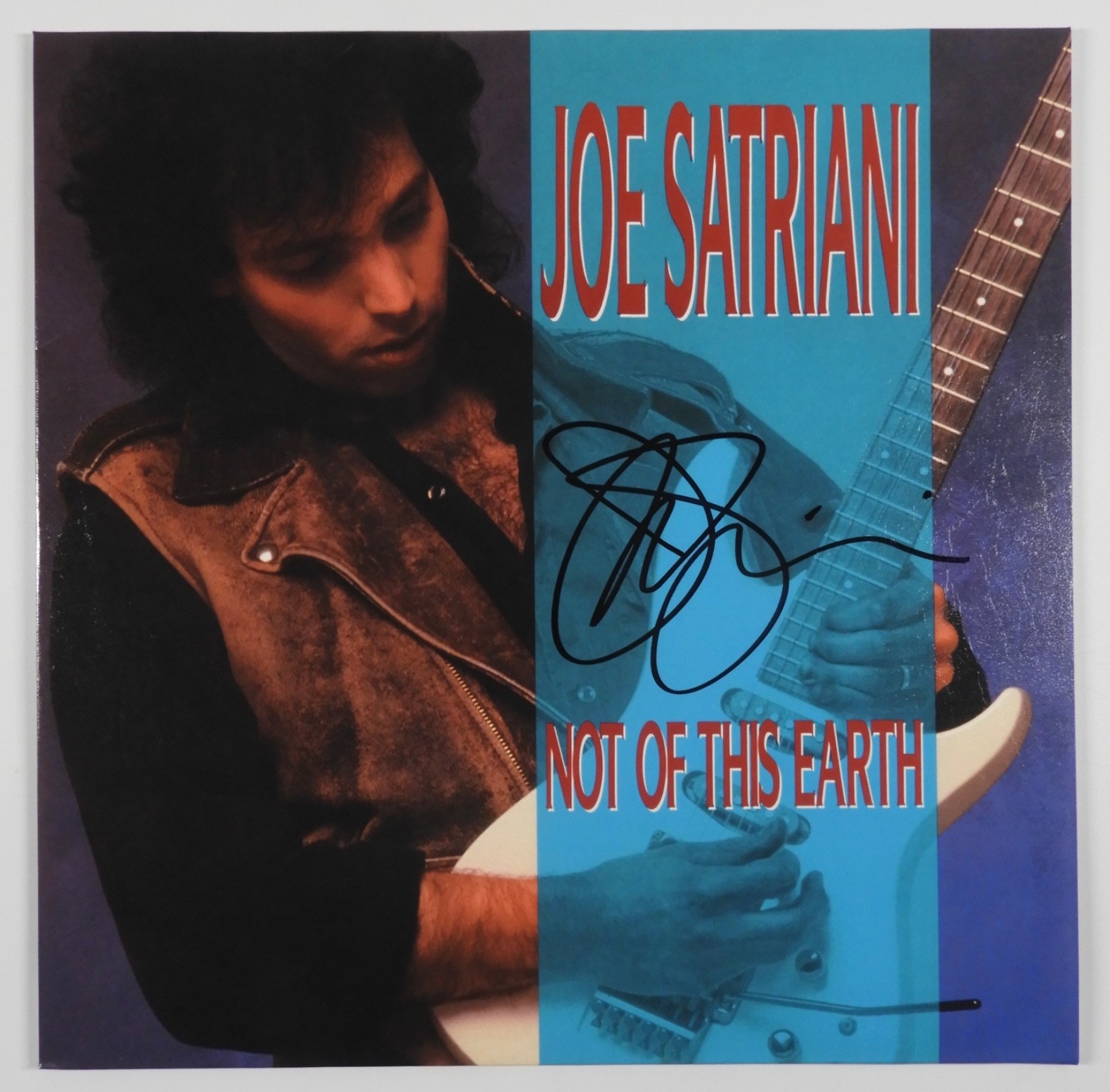 Joe Satriani JSA Signed Autograph Album Record Vinyl Not Of This Earth