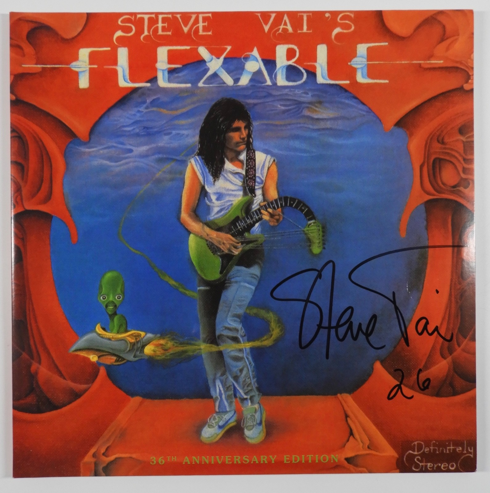 Steve Vai JSA Signed Autograph Album Record Vinyl Flexable