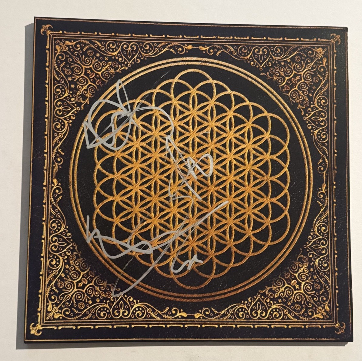 BRING ME THE HORIZON FULL BAND SIGNED VINYL RECORD LP AUTOGRAPHED OLI SYKES COA