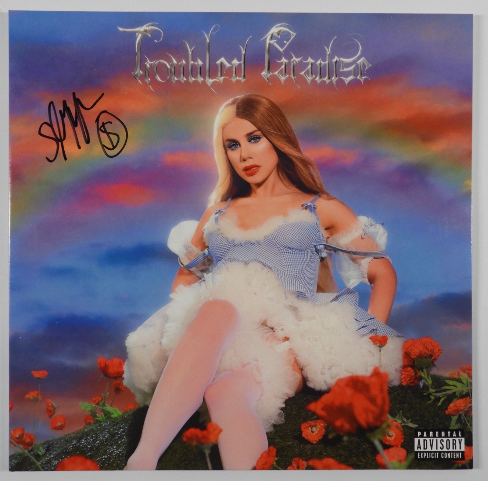 Slayyyter JSA Signed Autograph Album Record Vinyl Troubled Paradise