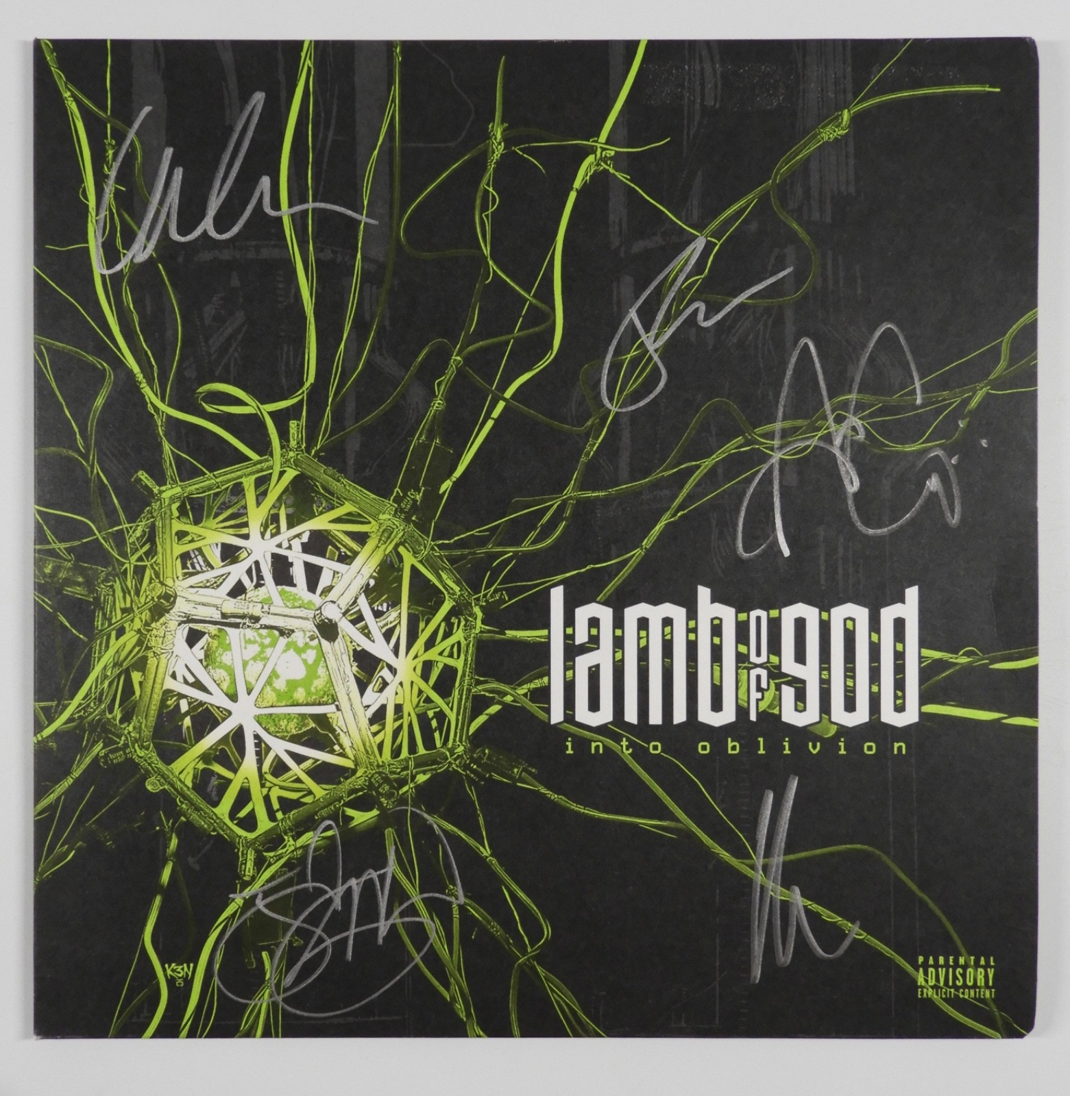 Lamb Of God JSA Signed Autograph Album Record Vinyl Into Oblivion