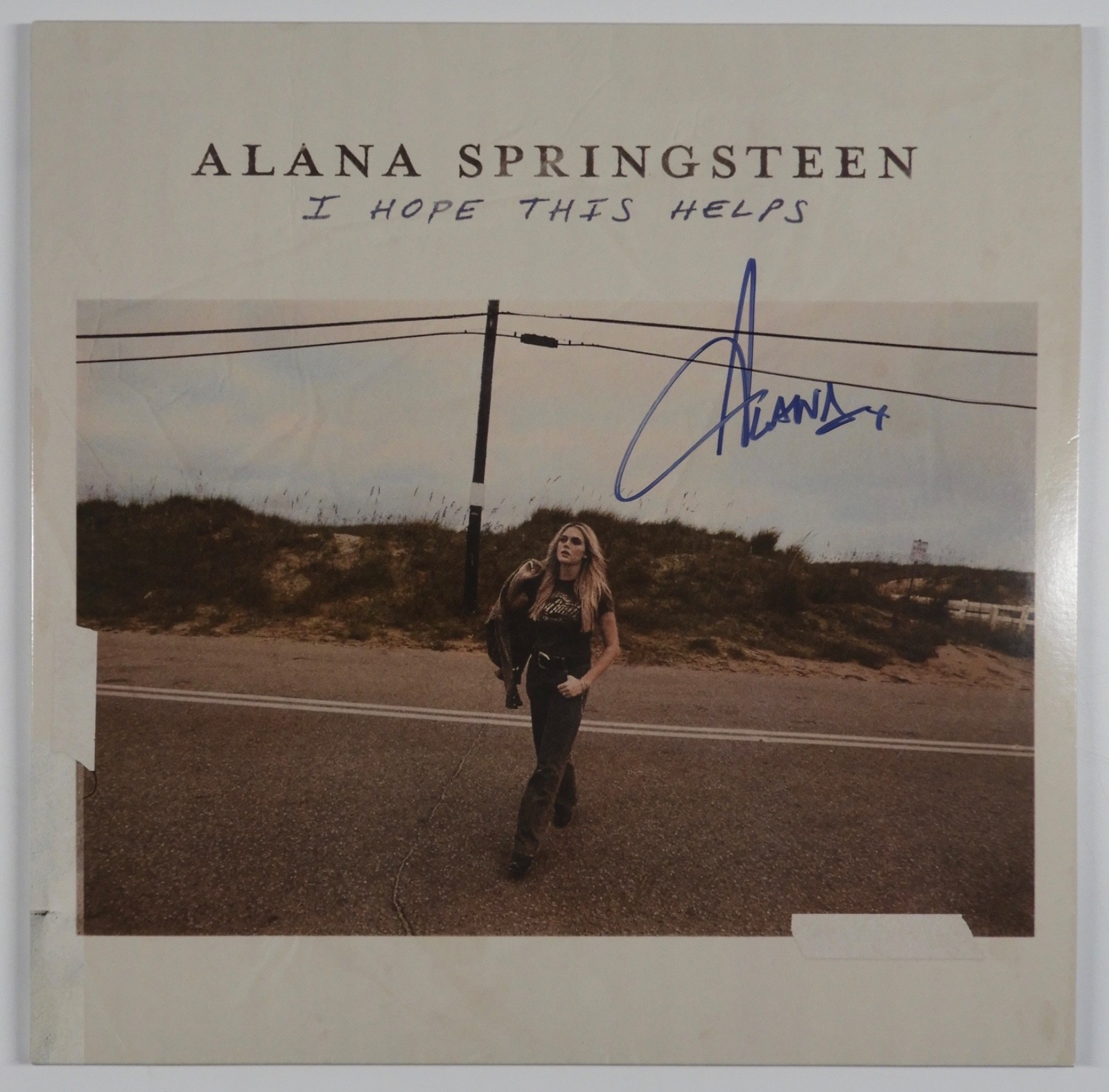 Alana Springsteen JSA Autograph Signed Album Vinyl Record I Hope This Helps