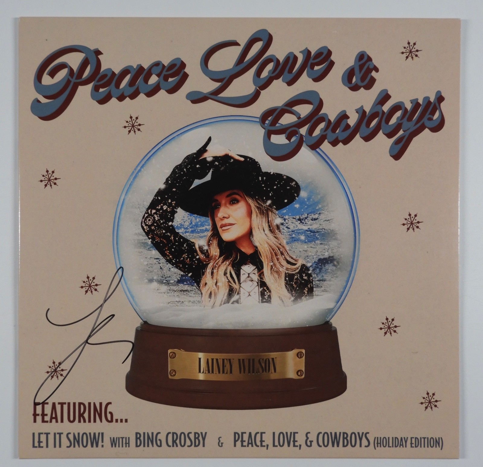 Lainey Wilson JSA Signed Autograph Album Record Vinyl Peace Love & Cowboy