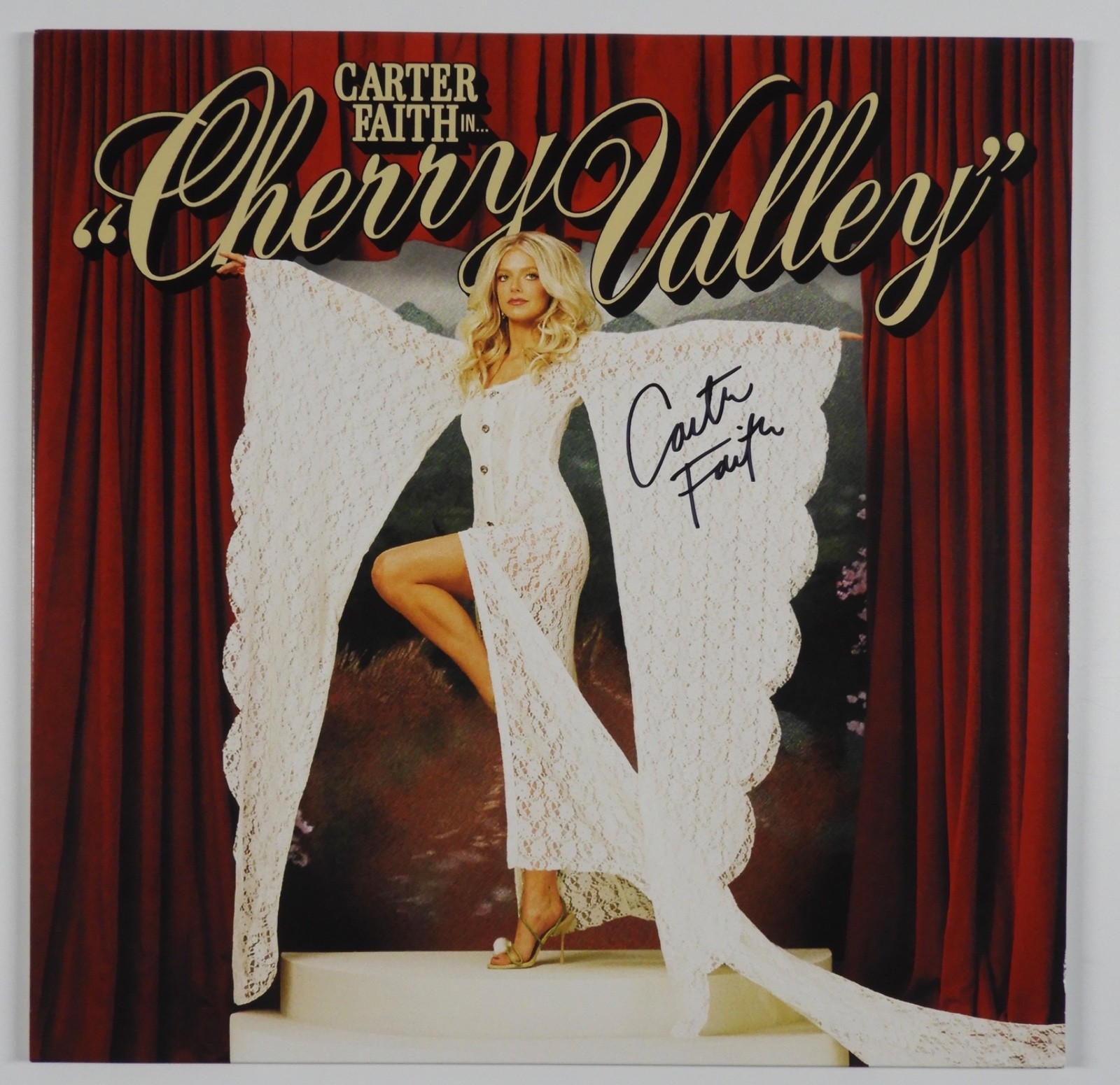 Carter Faith JSA Signed Autograph Album Record Vinyl Cherry Valley