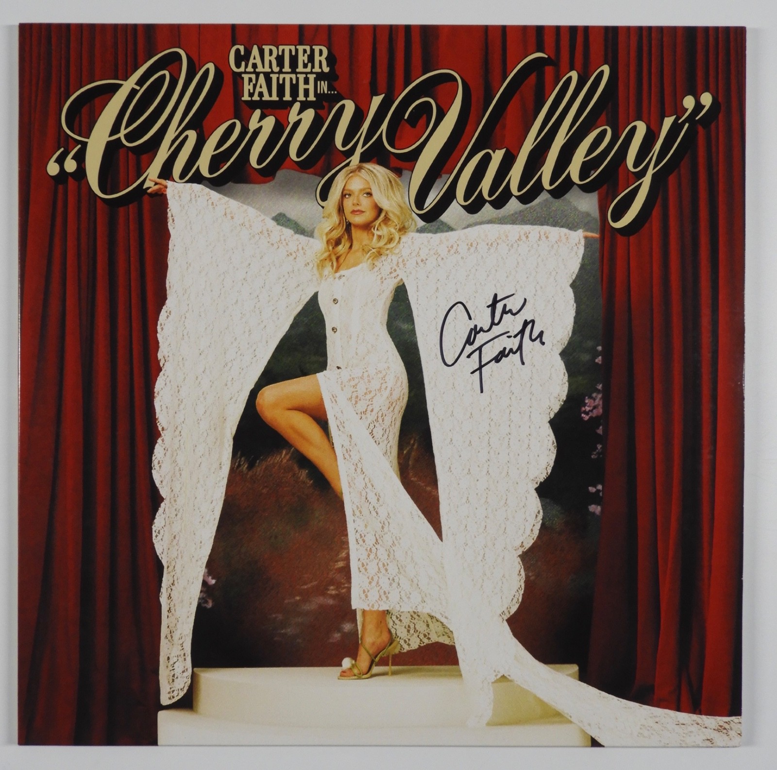 Carter Faith JSA Signed Autograph Album Record Vinyl Cherry Valley