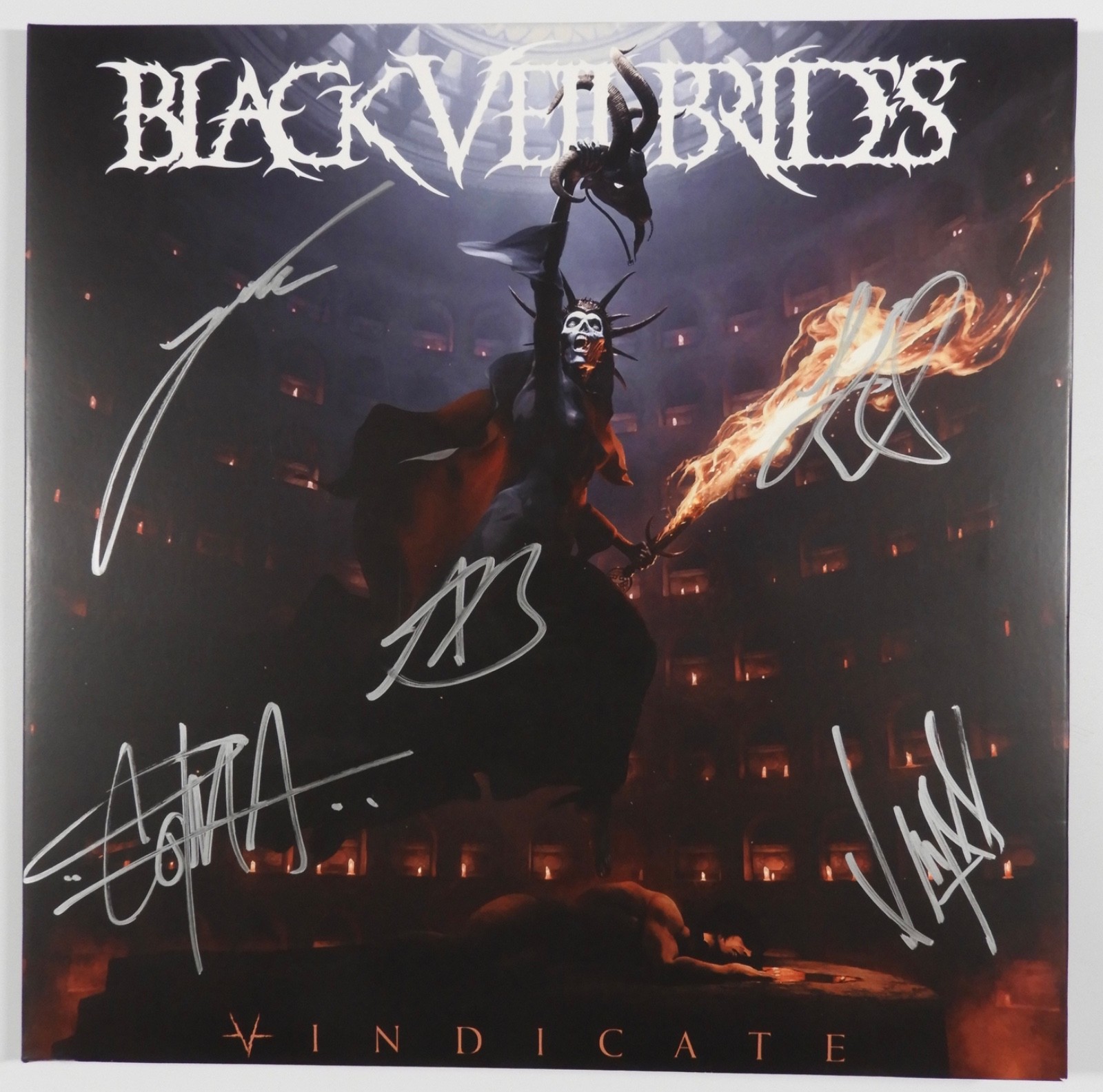 Black Veil Brides JSA Signed Autograph Album Record Vinyl Vindicate