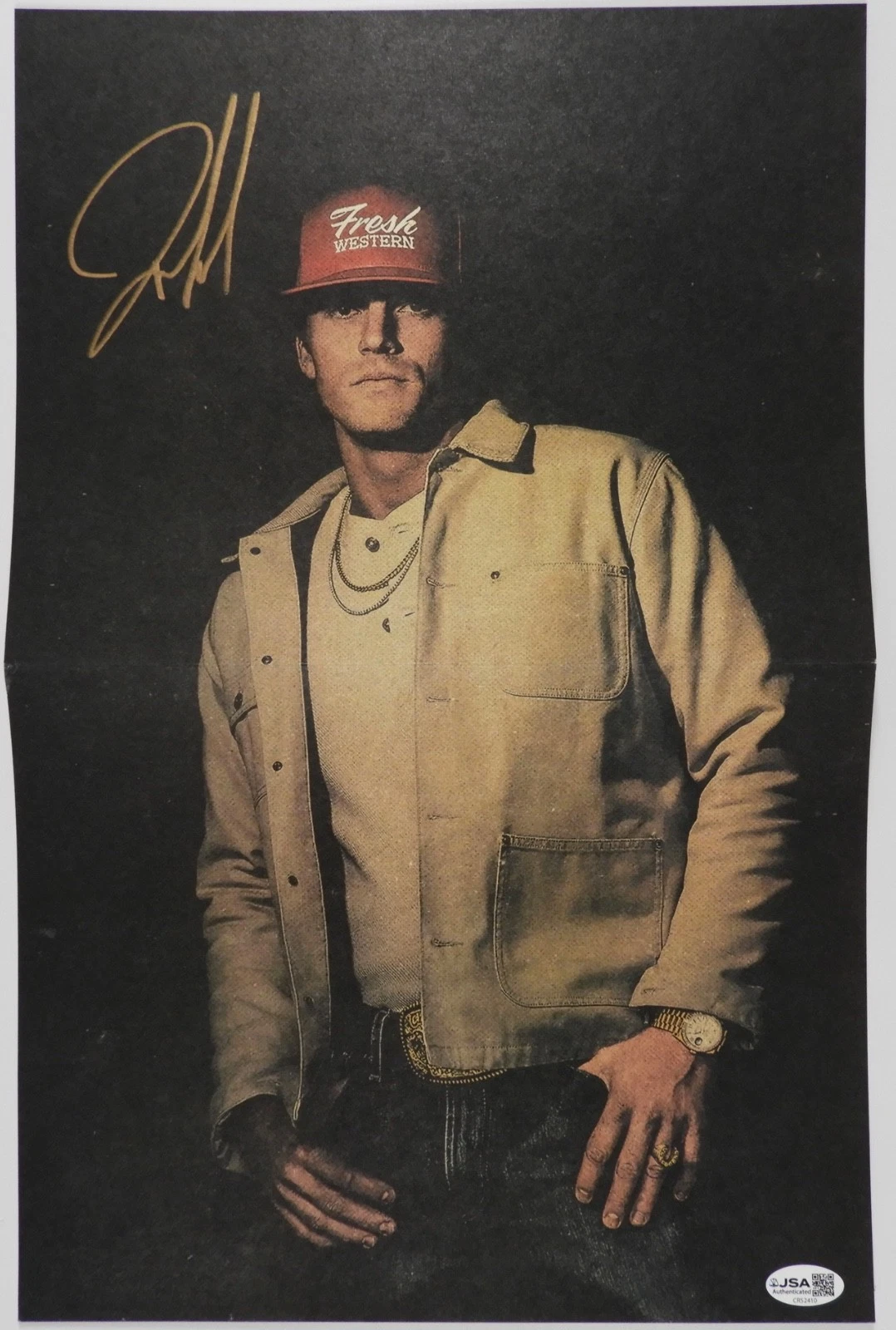Parker McCollum  JSA Signed Autograph Album Record Vinyl Poster