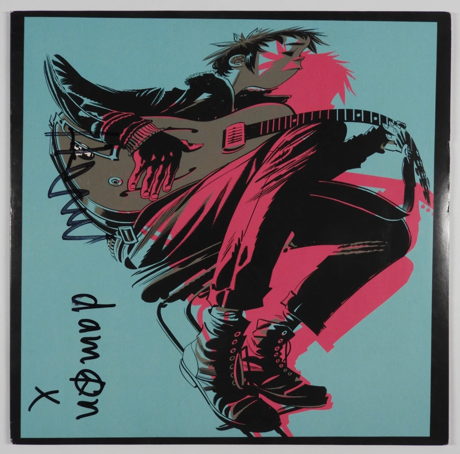 Gorillaz JSA  Signed Autograph Record Album Vinyl Damon Albarn Jamie Hewlett