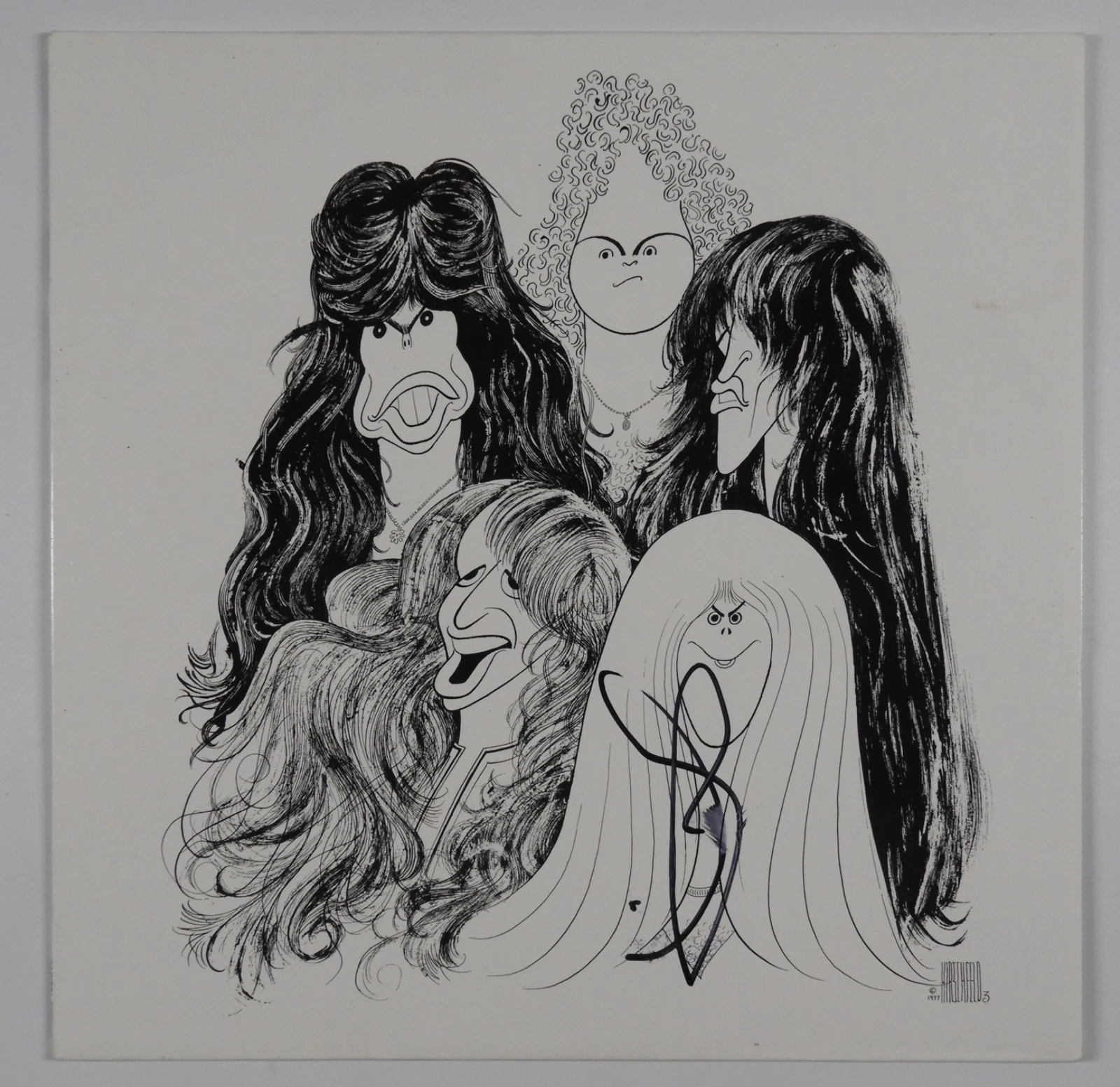 Steven Tyler Aerosmith JSA Signed Autograph Album Record Vinyl Draw The Line