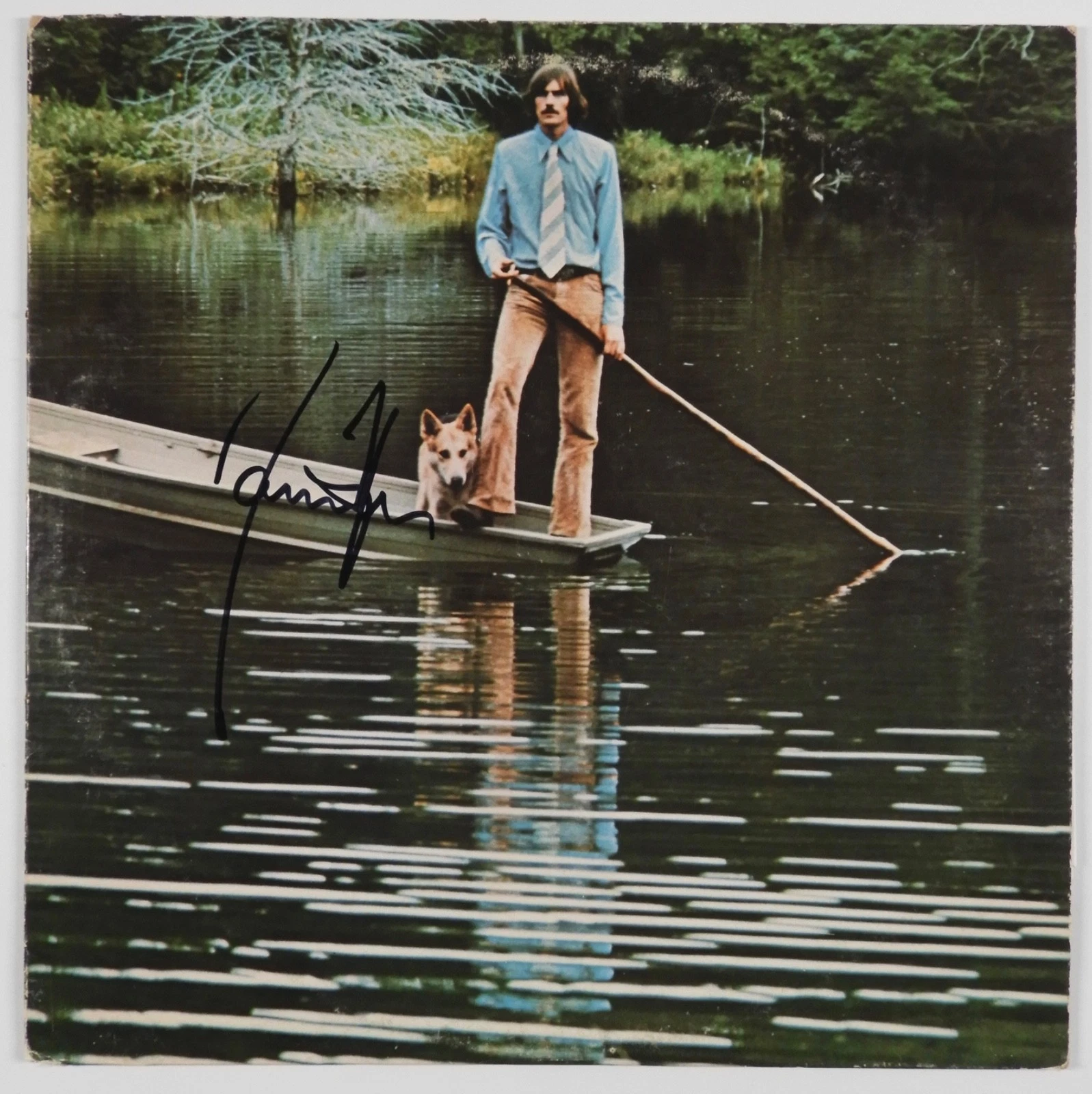 James Taylor JSA Signed Autograph Album Record Vinyl One Man Dog