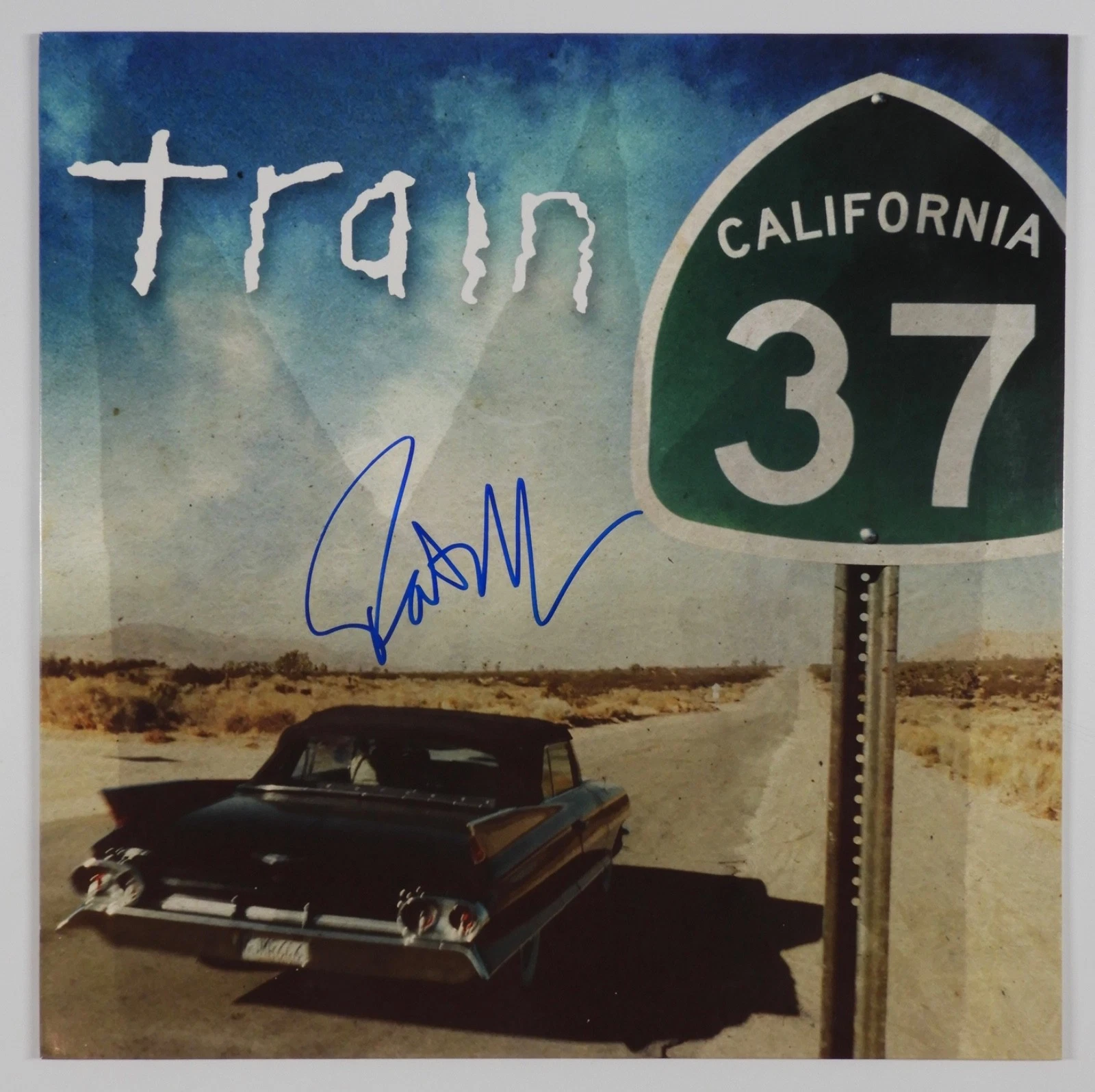Train Pat Monahan Signed Autograph JSA Vinyl Record Album California 37