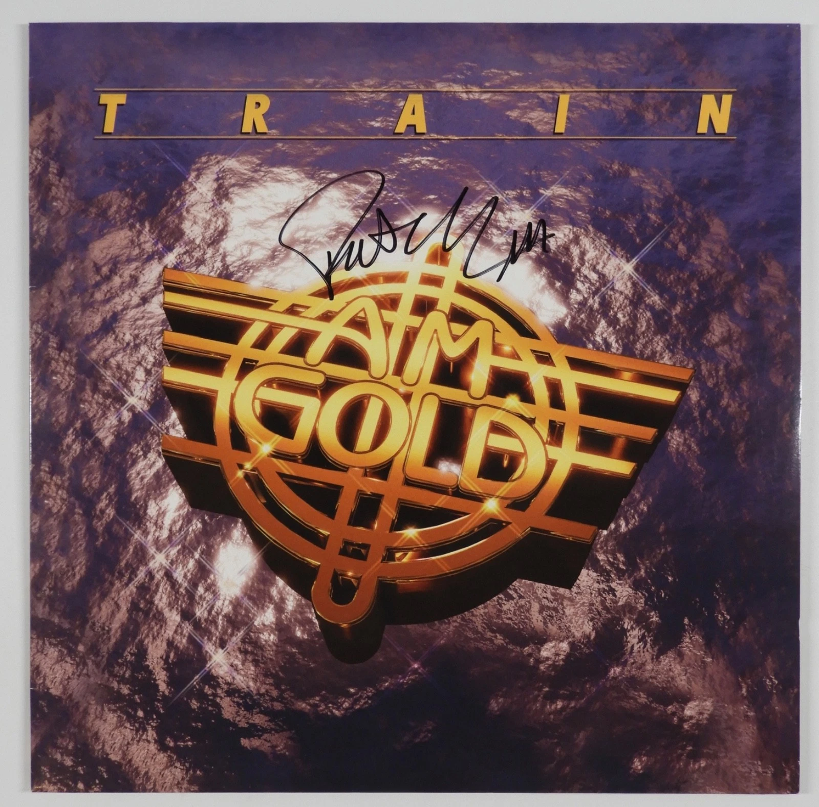 Train Pat Monahan Signed Autograph JSA Vinyl Record Album AM Gold
