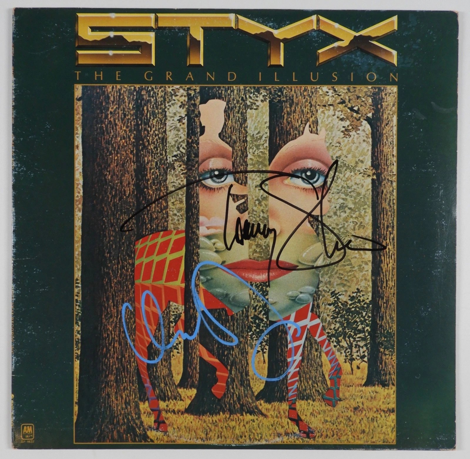 Styx Tommy Shaw Dennis DeYoung JSA Signed Autograph Album Vinyl Grand Illusion