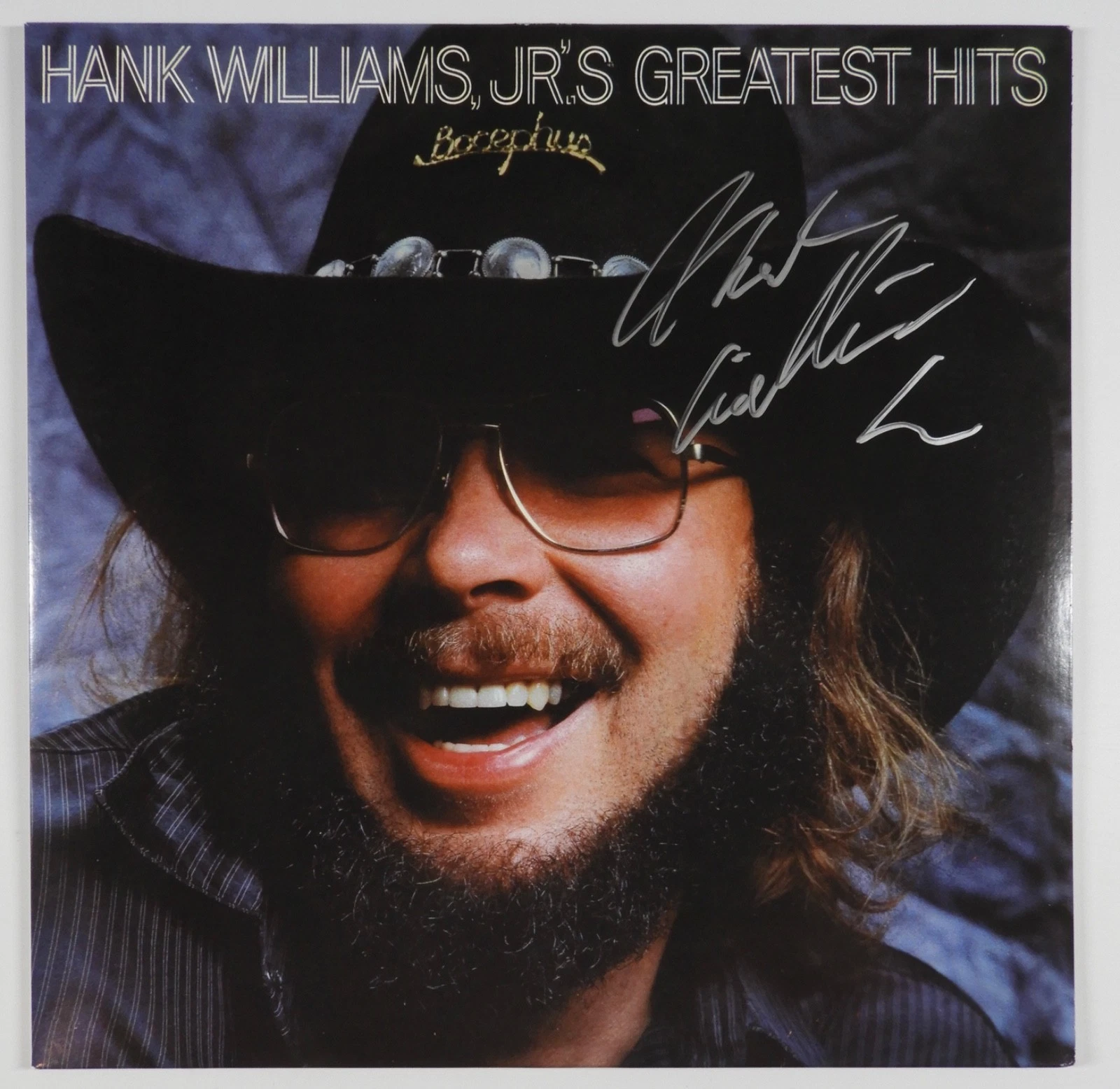 Hank Williams Jr. Signed Autograph Album JSA Record Vinyl Greatest Hits
