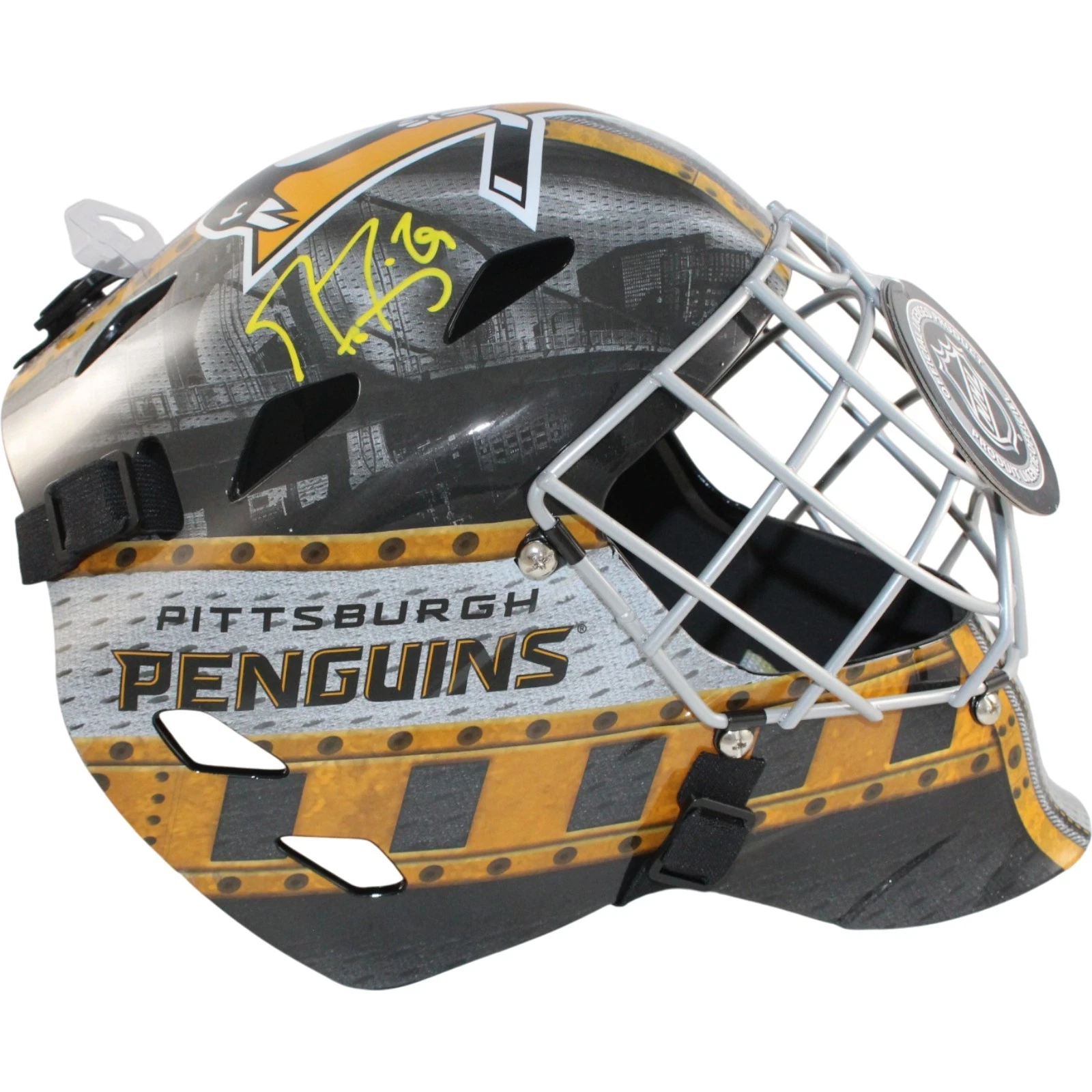 Marc-Andre Fleury Autographed Pittsburgh Penguins F/S Goalie Mask Fanatics 56564