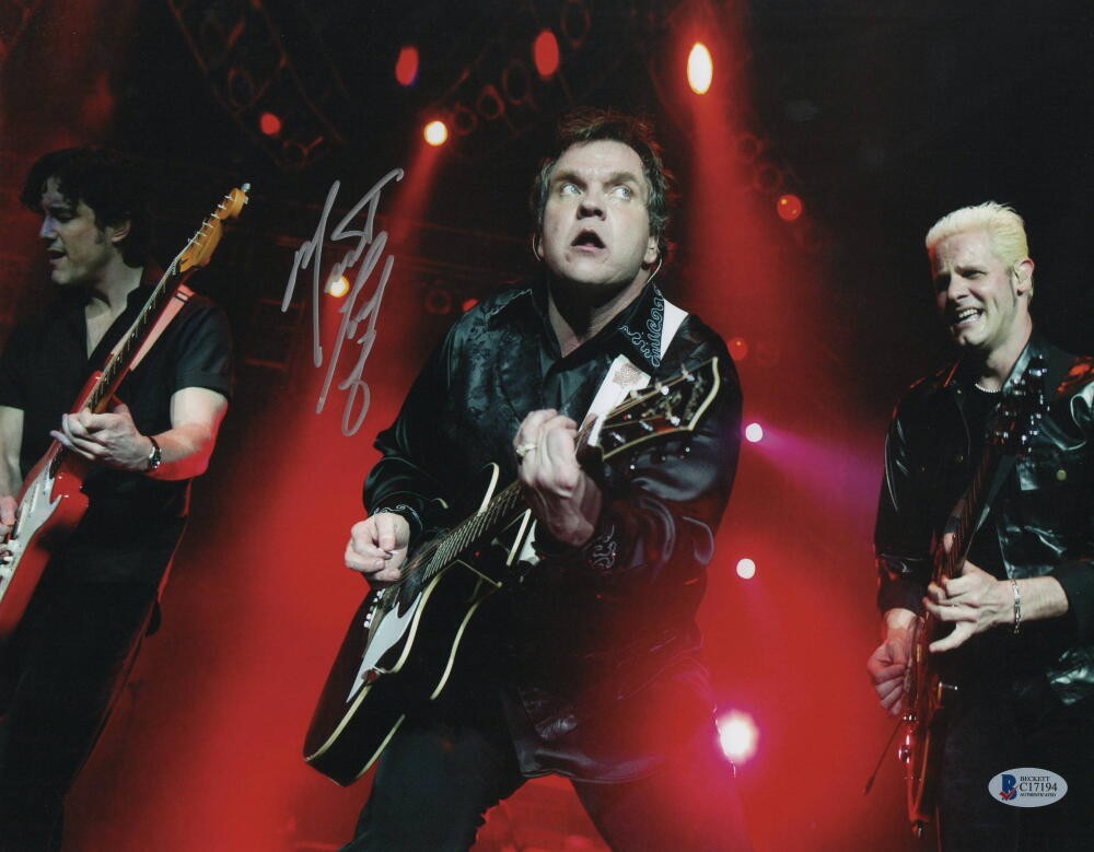 MEAT LOAF SIGNED AUTOGRAPH 11X14 PHOTO - ROCK ICON A BAT OUT OF HELL W/ BECKETT