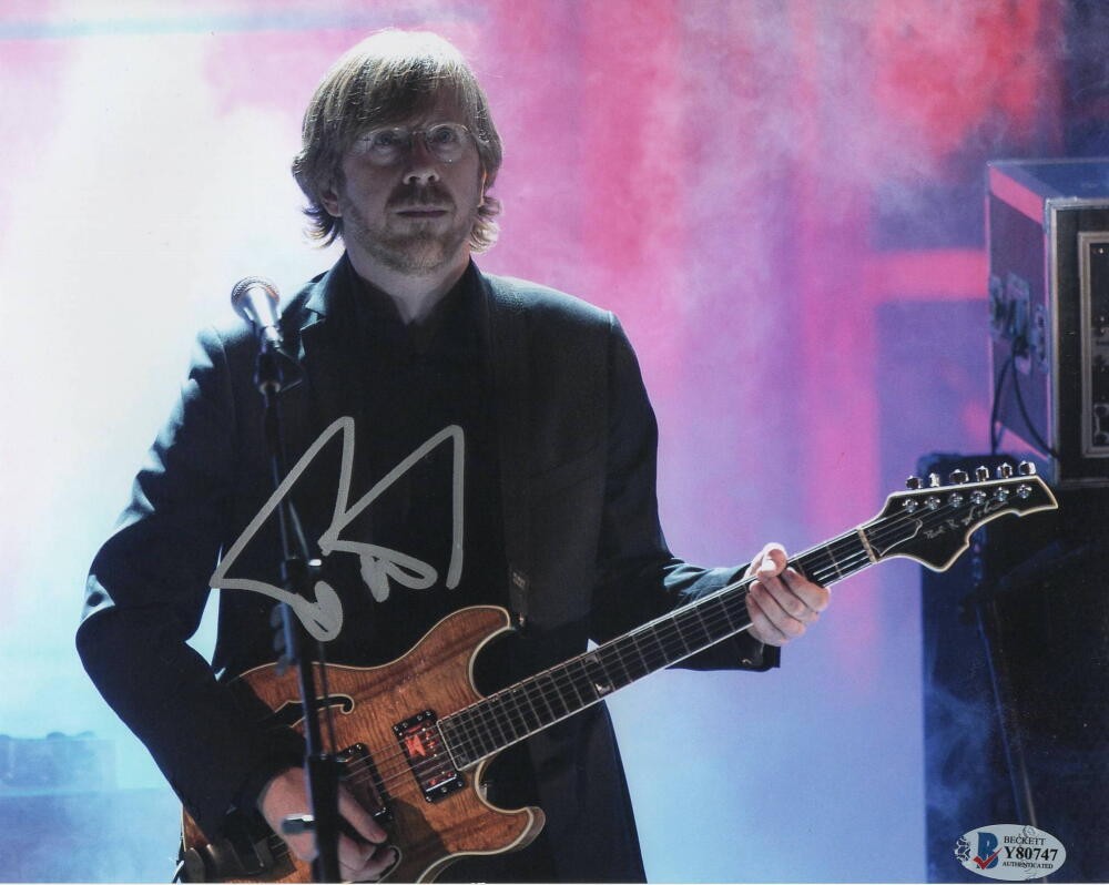 TREY ANASTASIO SIGNED AUTOGRAPH 8x10 PHOTO - PHISH, BILLY BREATHES, LAWN BOY BAS