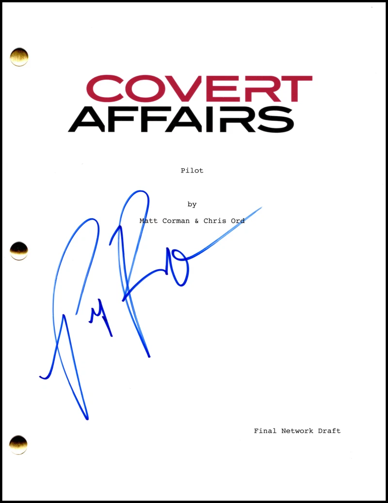 Piper Perabo Signed Autograph Covert Affairs Full Script Screenplay Annie Walker