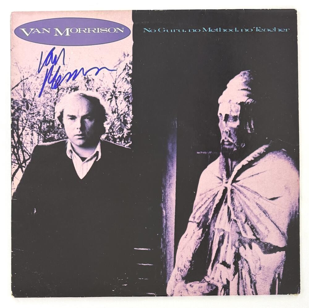 Van Morrison Signed Autograph No Guru No Method Album Vinyl Record - Beckett COA