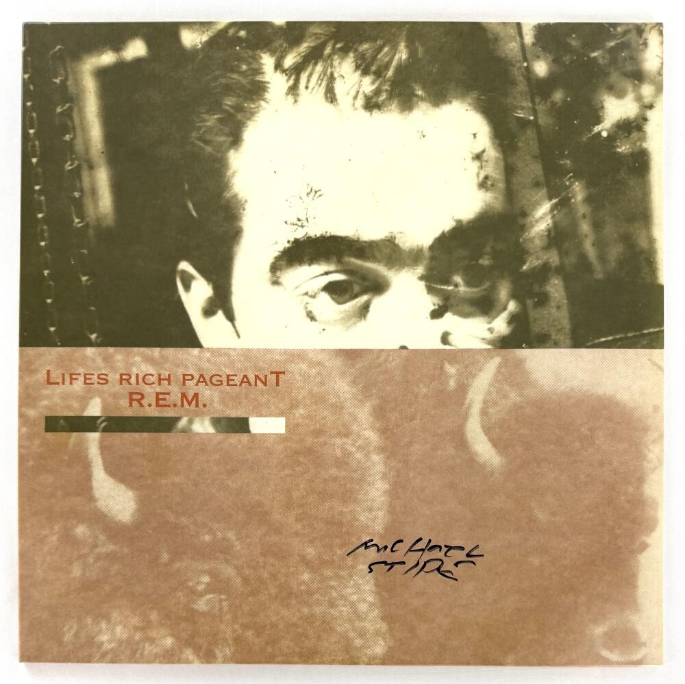 Michael Stipe REM Signed Autograph Lifes Rich Pageant Album Vinyl Record Beckett