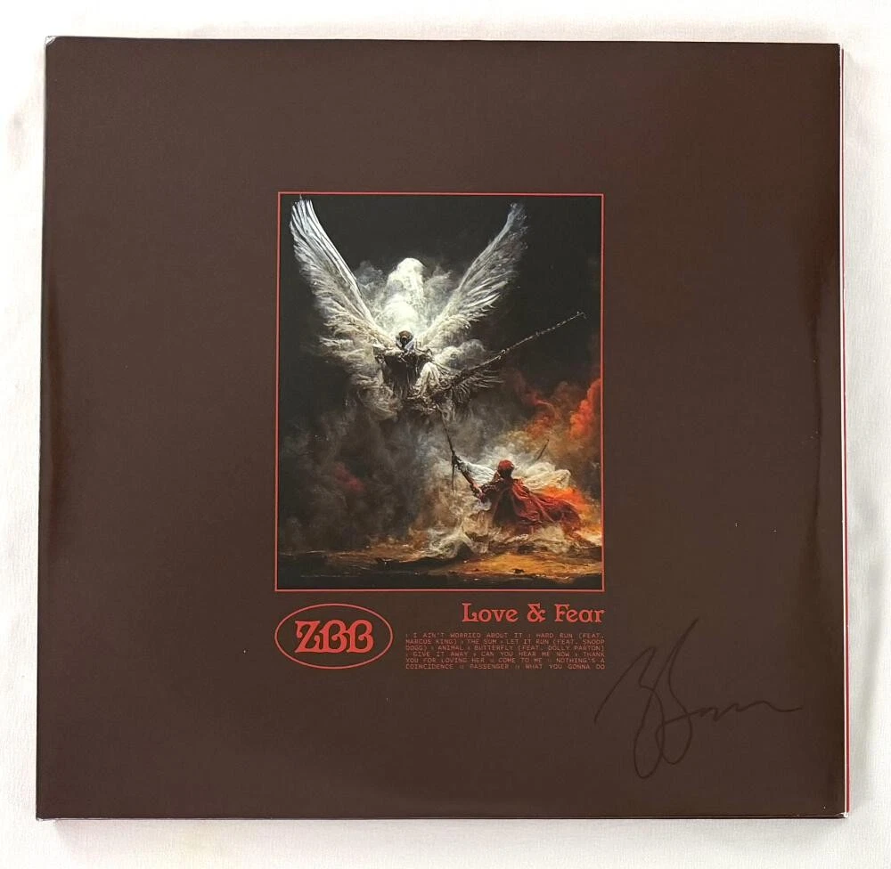 Zac Brown Signed Autograph Love & Fear ZBB Band Album Vinyl Record w/ JSA COA