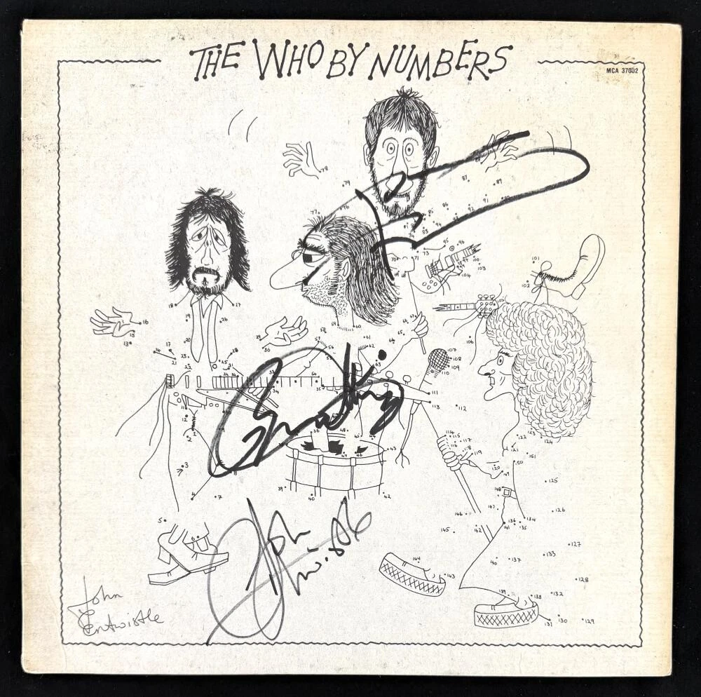 Pete Townshend Roger Daltrey Entwistle Signed Autograph The Who Album LP BAS COA