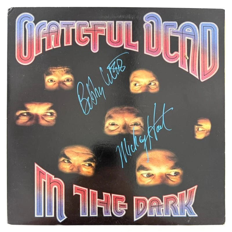 Bob Weir & Mickey Hart Signed Autograph Grateful Dead In The Dark Album Beckett