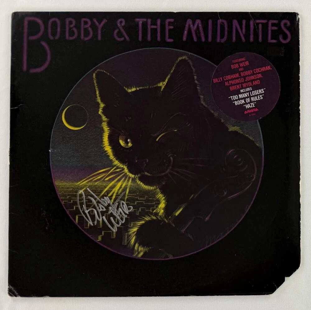 Bob Weir Grateful Dead Signed Autograph Bobby & the Midnights Record Beckett COA