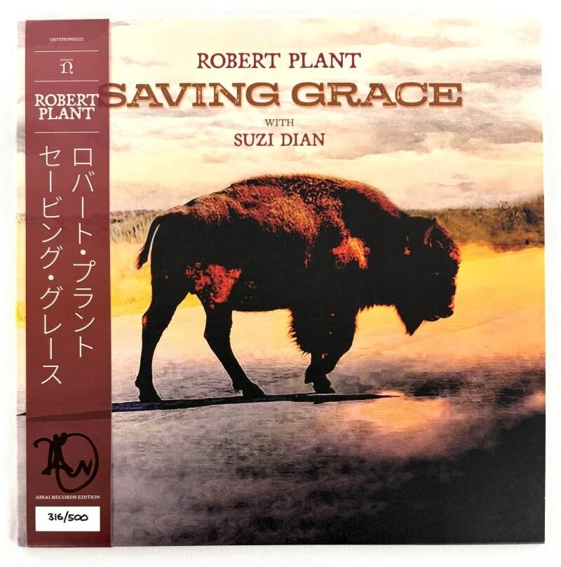 Robert Plant Signed Autograph LE Saving Grace Album Record # 316/500 w/ BAS COA