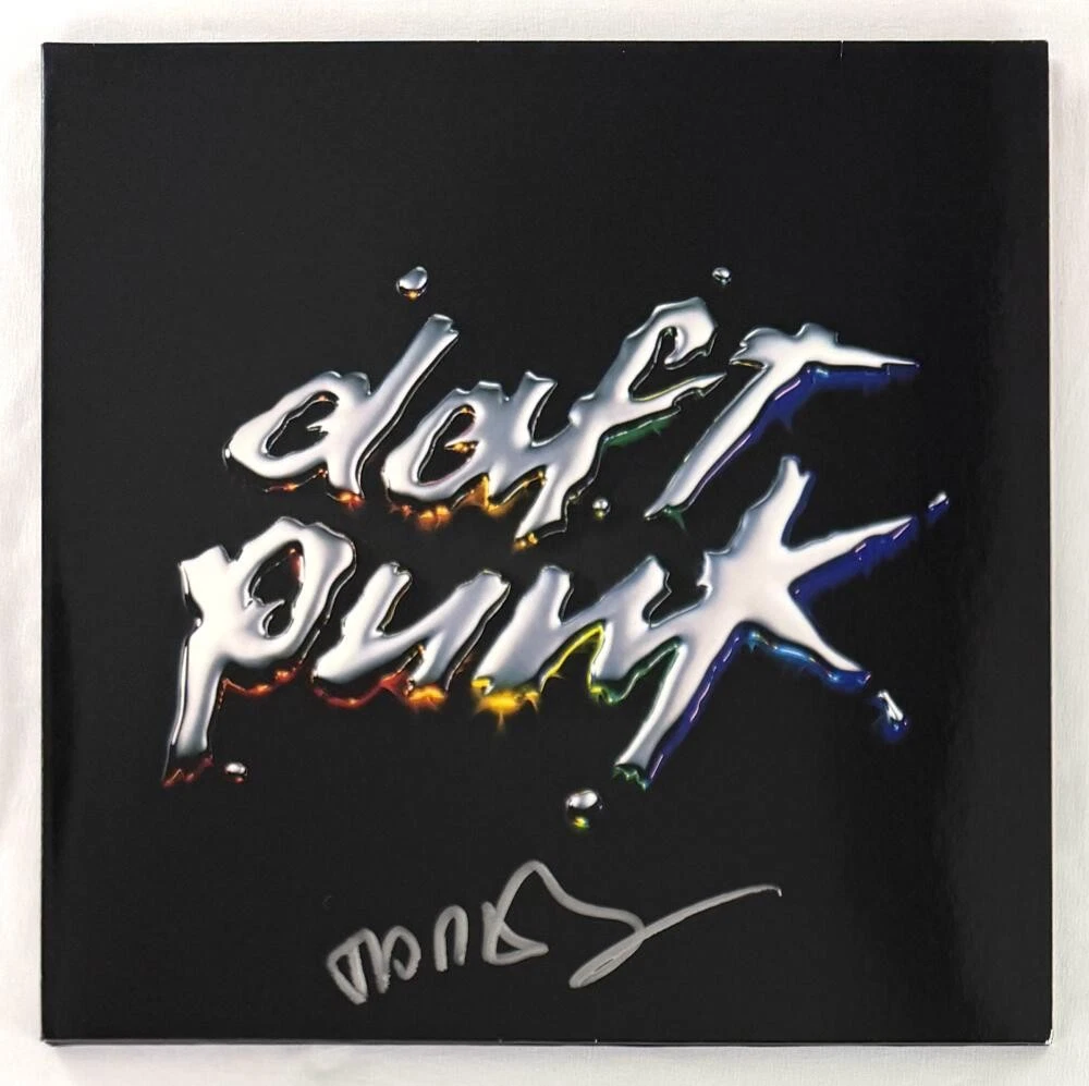 Thomas Bangalter Signed Autograph Daft Punk Discovery Album Record Beckett COA