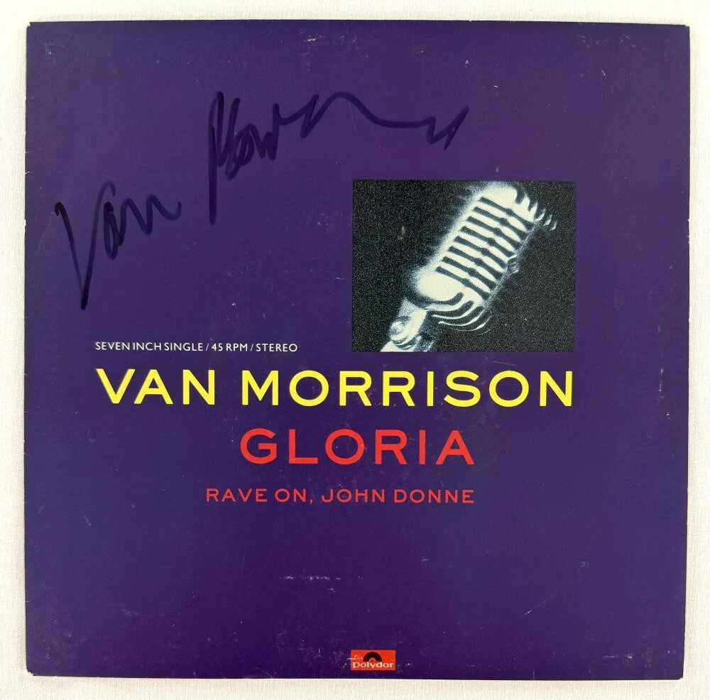 Van Morrison Signed Autograph Gloria 7