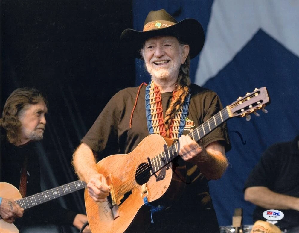 Willie Nelson Signed Autograph 11x14 Photo - Iconic Rebel Country Musician PSA
