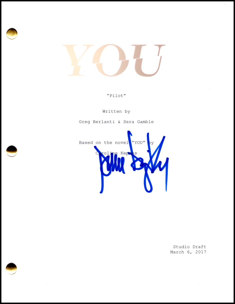 Penn Badgley Signed Autograph You Full Pilot Script Screenplay - Joe Goldberg
