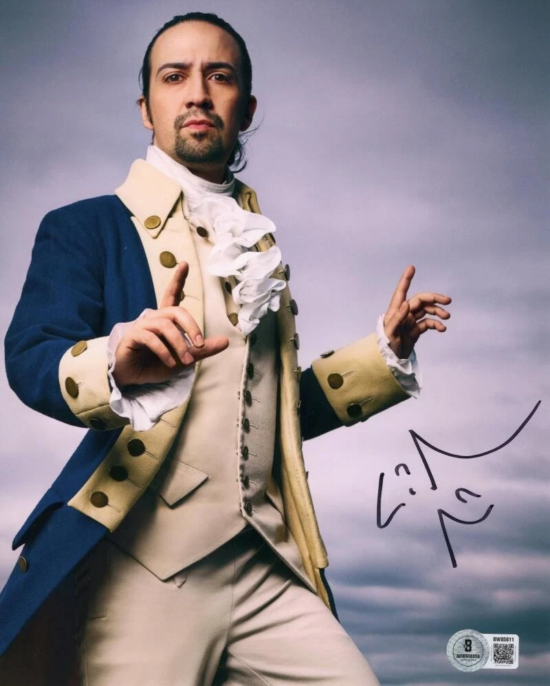 Lin-Manuel Miranda Signed Autograph 8x10 Photo - Alexander Hamilton Beckett COA