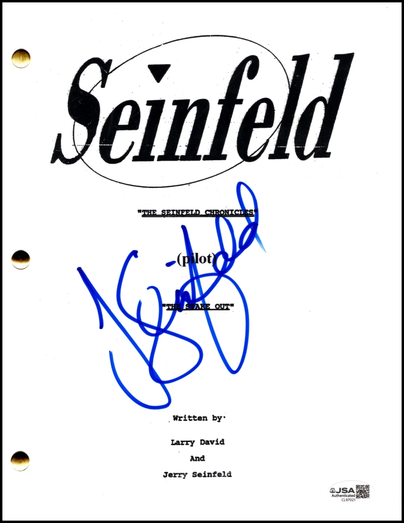 Jerry Seinfeld Signed Autograph Seinfeld Full Pilot Script Screenplay JSA COA