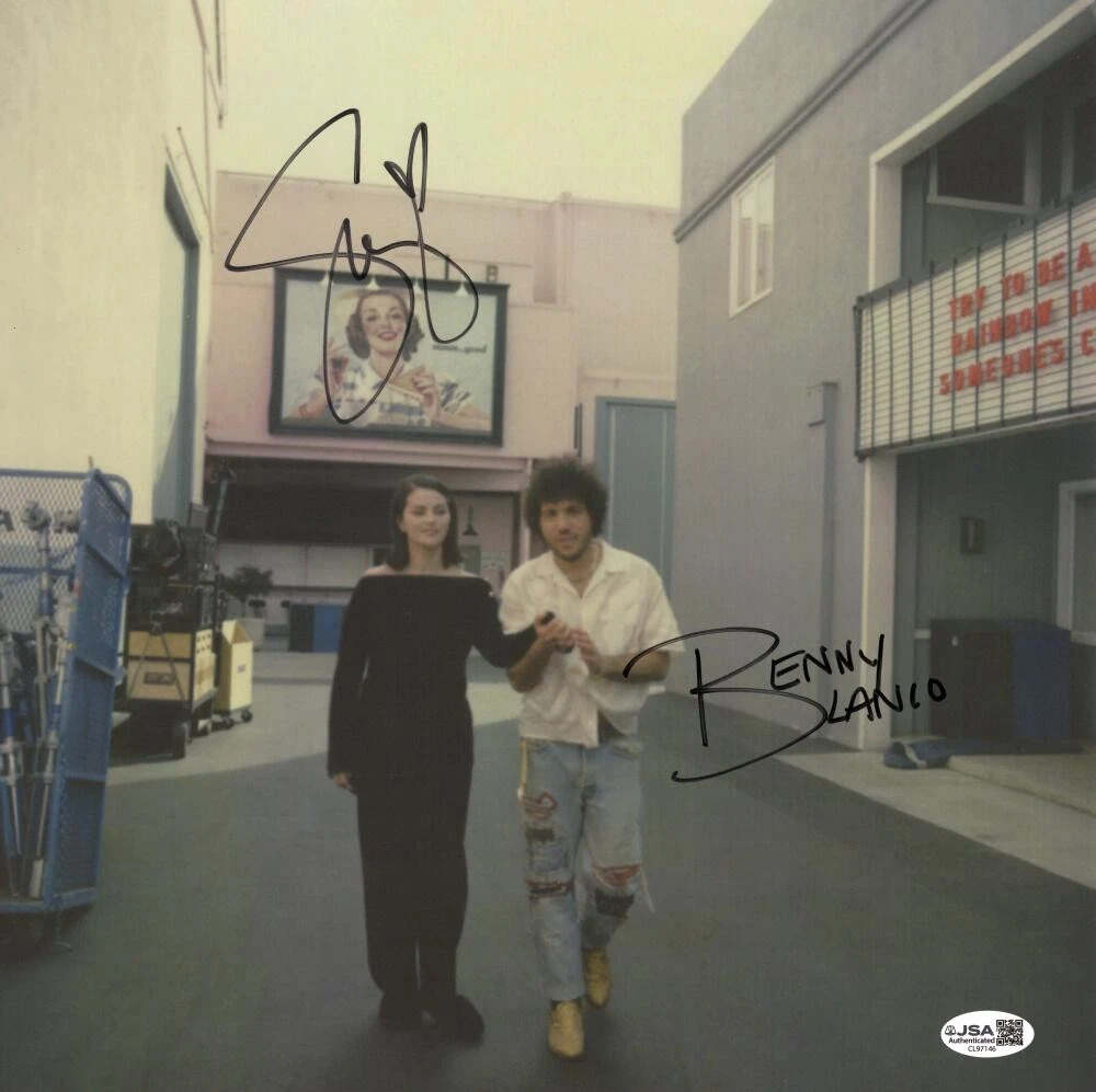Benny Blanco & Selena Gomez Signed Autograph Album Record Insert w/ JSA COA