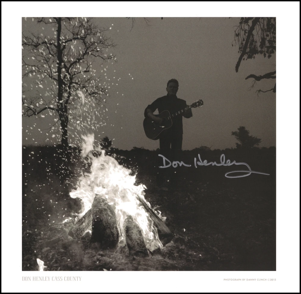 Don Henley Eagles Signed Autograph 12x12 Limited Ed Lithograph Photo w/ JSA COA