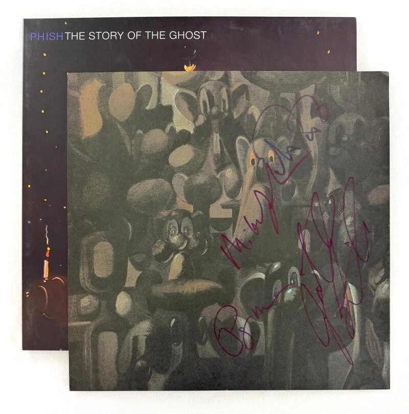 Phish Full Band Signed Autograph Story of the Ghost Album Insert Jon Fishman JSA