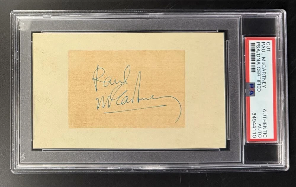 Paul McCartney Beatles Signed Autograph PSA/DNA Slabbed Vintage Full Signature