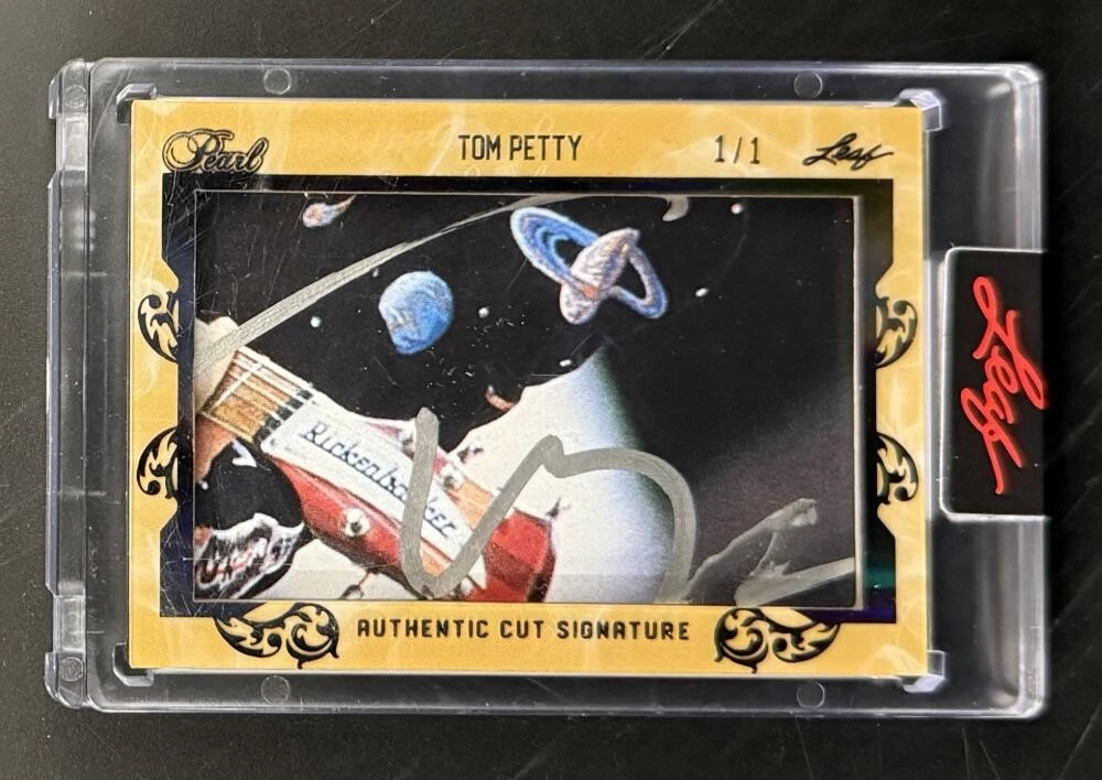 Tom Petty Signed Autograph Original Leaf Real 1/1 Slabbed Rare Trading Card