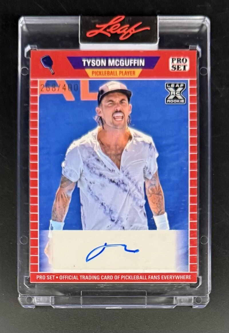 Tyson McGuffin Signed Autograph Leaf Pro Set Limited Trading Card Pickleball A