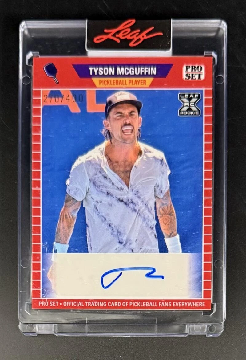 Tyson McGuffin Signed Autograph Leaf Pro Set Limited Trading Card Pickleball B