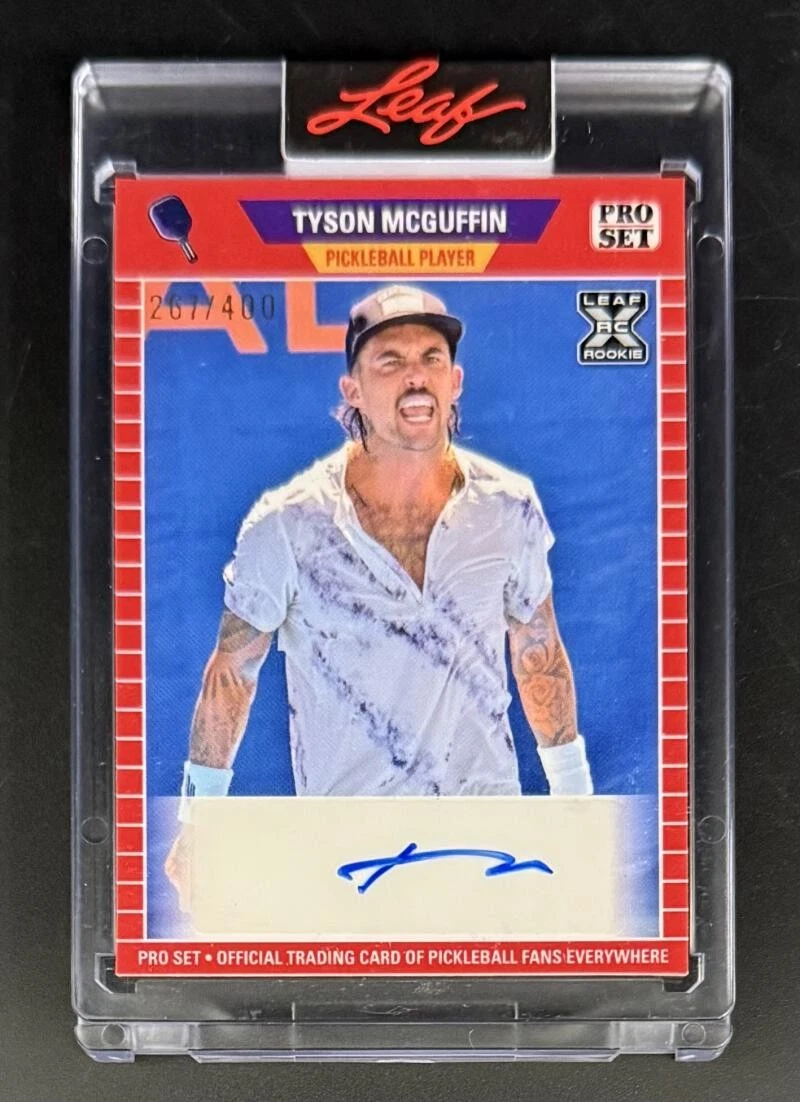 Tyson McGuffin Signed Autograph Leaf Pro Set Limited Trading Card Pickleball C